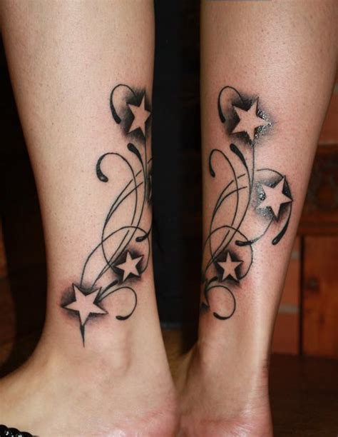 tatuajes de estrellas en la pierna|Estrellas de 5, 6, 7, 8 y 9 puntas: Simbolismo de estos。